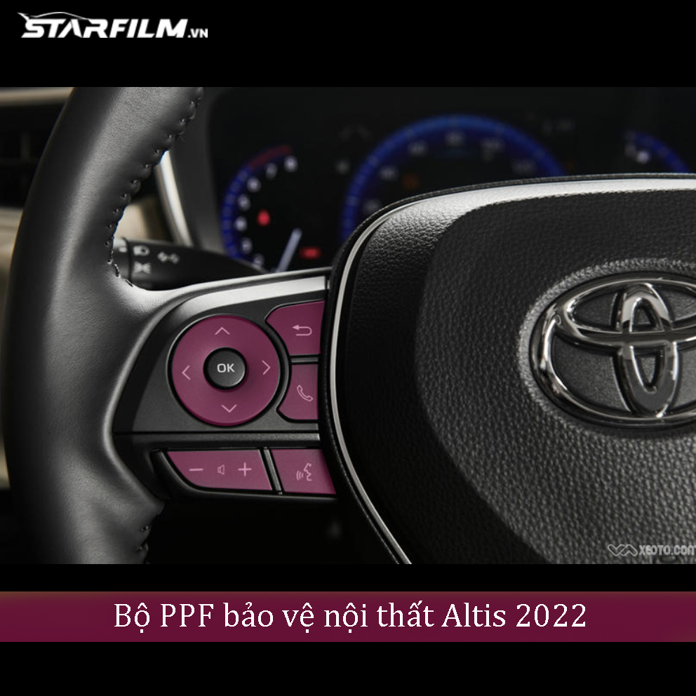 Toyota Altis 2022 PPF TPU nội thất chống xước tự hồi phục STARFILM