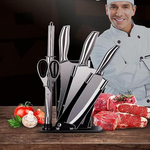 Bộ 6 Món Dao Kéo Nhà Bếp Nhật - Inox Cao Cấp - Miễn Phí Vận Chuyển