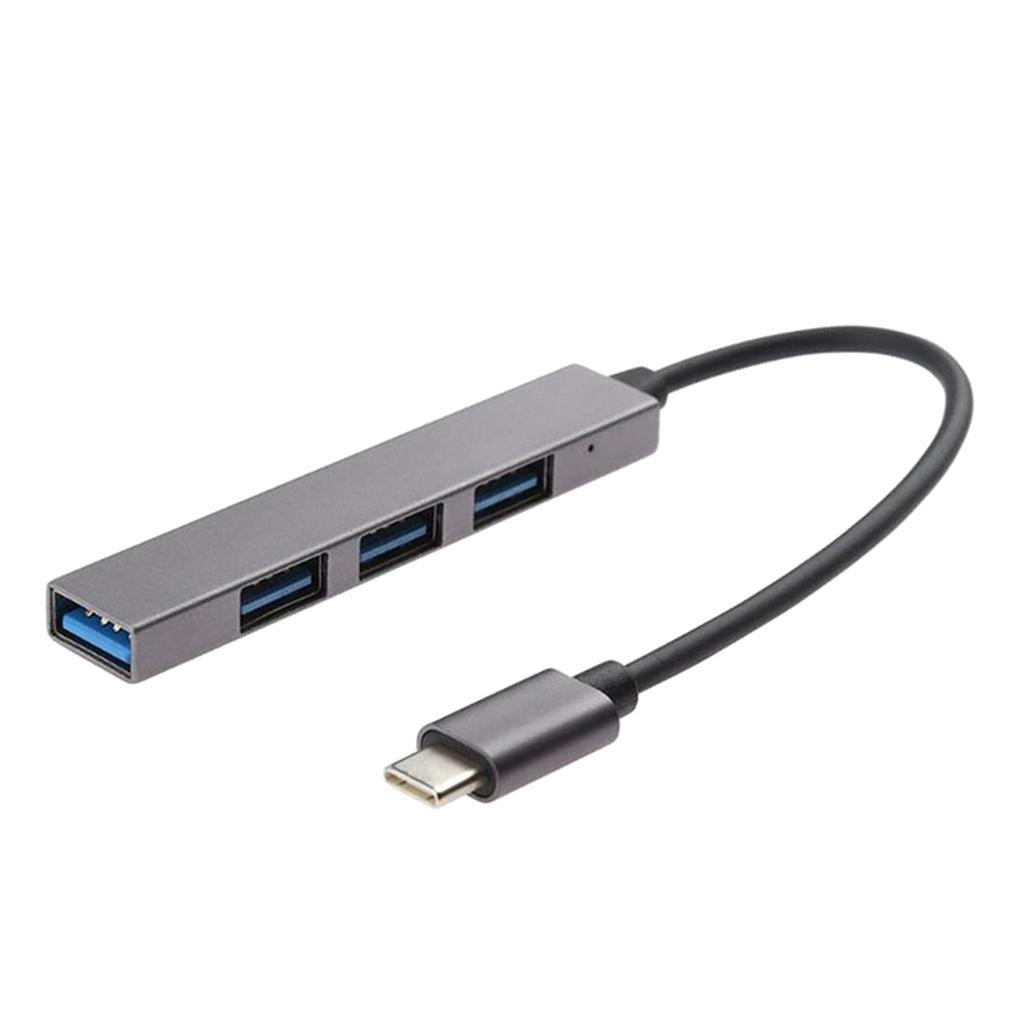 Premium Aluminum 4 Port to USB 3.0 Type C Hub for iMac MacBook Pro Laptop