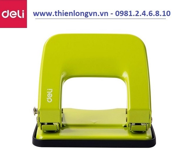 Máy đục lỗ Deli - E0137 màu xanh lá - 20 tờ