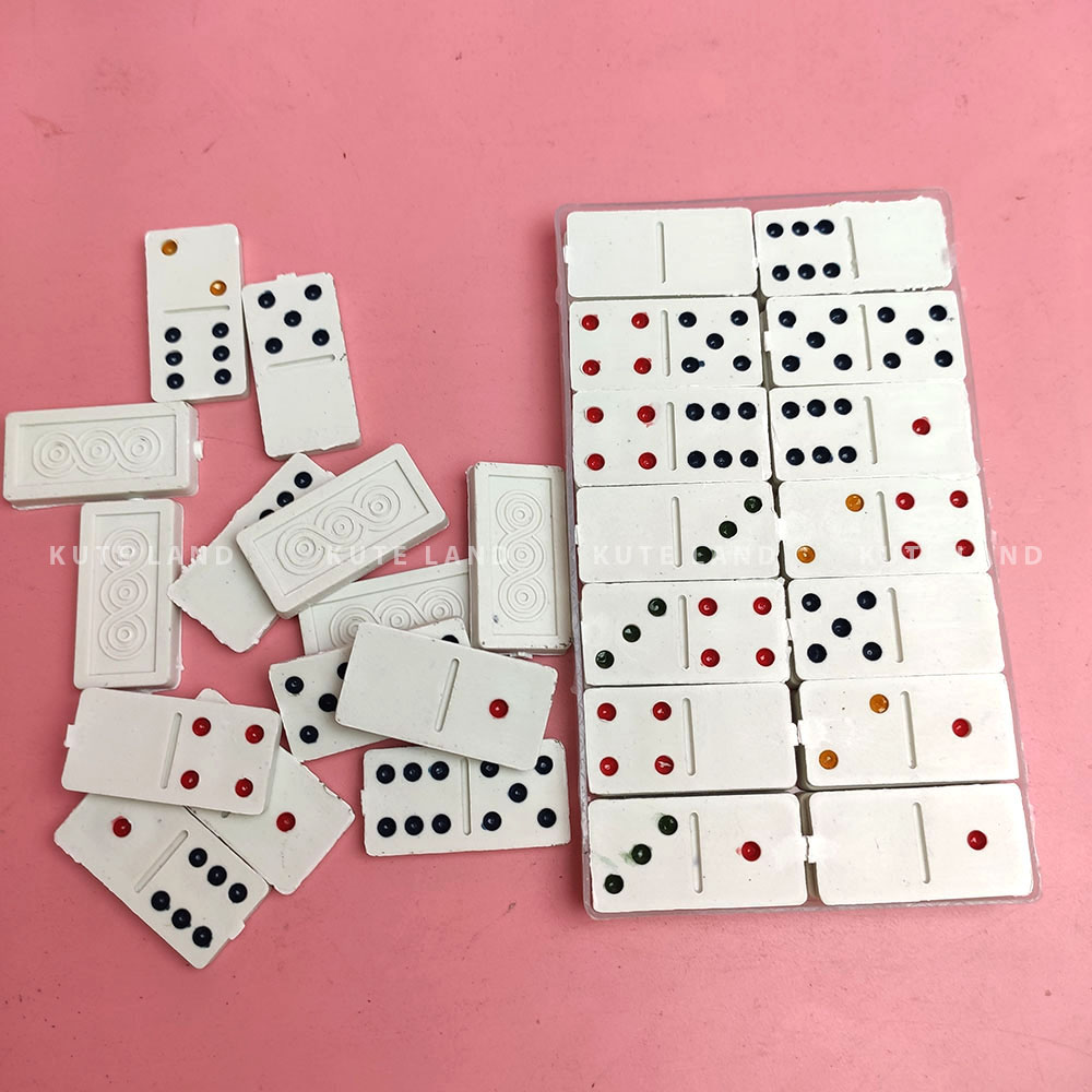 Bộ Cờ Domino 28 quân màu trắng chất liệu nhựa quân cờ được làm tỉ mỉ an toàn