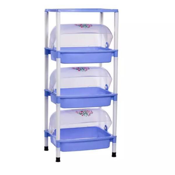 KỆ ÚP CHÉN CÓ NẮP ĐẬY 3 TẦNG NHỰA VIỆT NHẬT - KỆ ÚP CHÉN CÓ NẮP ĐẬY CHỐNG BỤI- Kích thước: Dài 49 x Rộng 35 x Cao 80 (cm