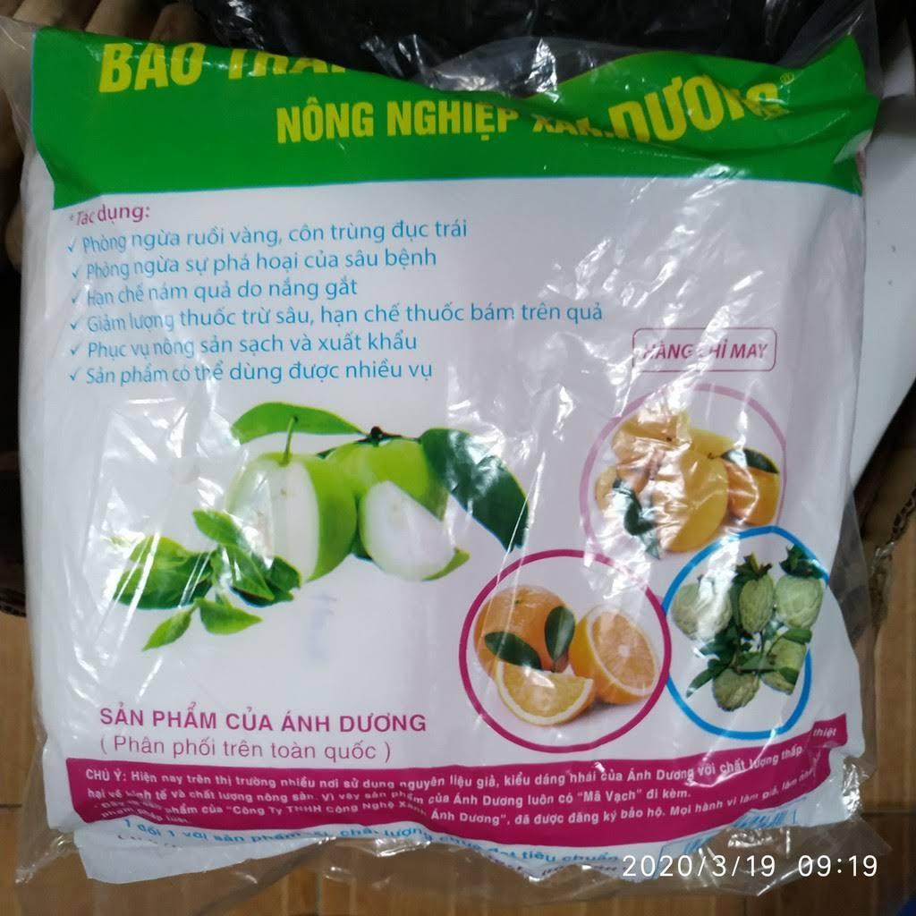 300 Túi Bọc Ổi, Bọc Na,Bao Trái Cây Ánh Dương KT 18x20