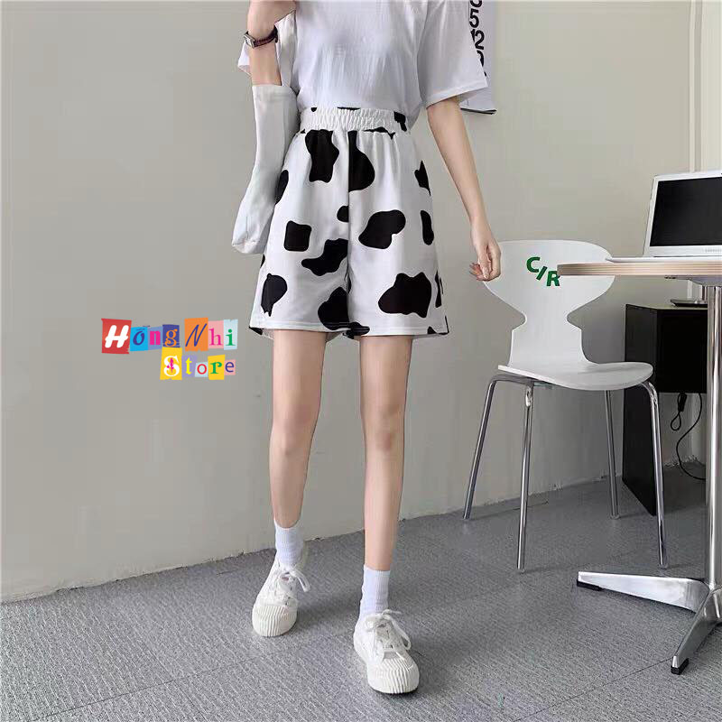 Quần Short Cartoon Unisex, Quần Đùi Hoạt Hình Loang Màu Phiên Bản Mới - MM