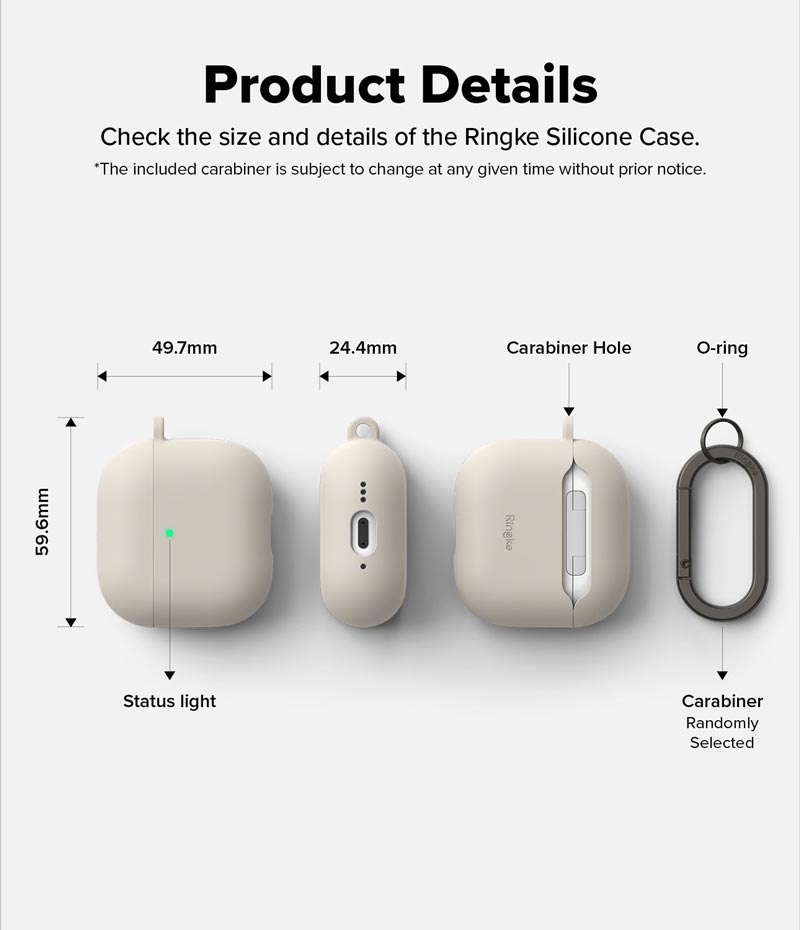 Vỏ ốp dành cho AirPods 4 RINGKE Silicone - Hàng Chính Hãng