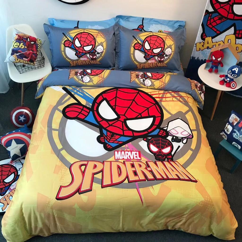Bộ chăn ga Cotton Disney - Siêu Anh Hùng 100% Cotton hàng nhập khẩu