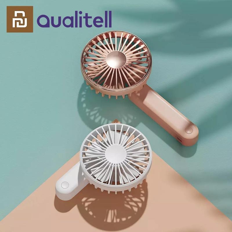Qualitell Quạt Mini Cầm Tay Có Thể Sạc Lại Bằng Cổng USB Tiện Dụng Và Bền Hàng nhập khẩu