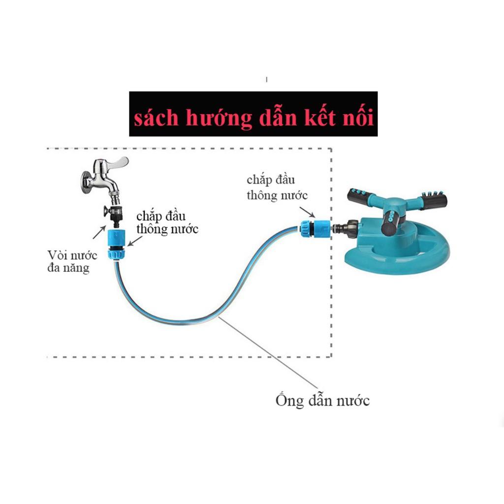 Gương sen xoay 360 độ tưới cây sân vườn
