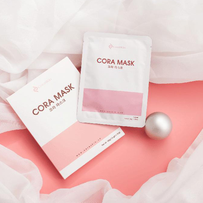 MẶT NẠ MÀNG KHÓA TRẮNG CORA MASK ( hộp 5 miếng )