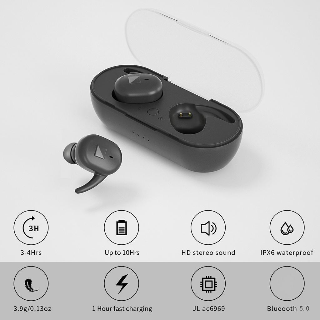 Bluetooth 5.0 Wireless Earphones Headphone  Mini Stereo Headset
