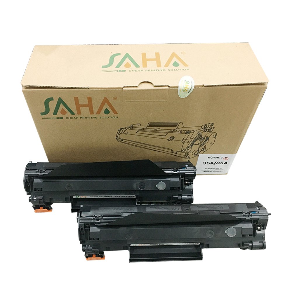 Hộp đôi SAHA 35A/36A/85A cho máy in HP, Canon - Hàng chính hãng