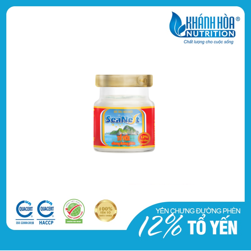 Tổ Yến 12% Chưng Đường Phèn Cao Cấp Khánh Hòa Nutrition – Lọ 70ml