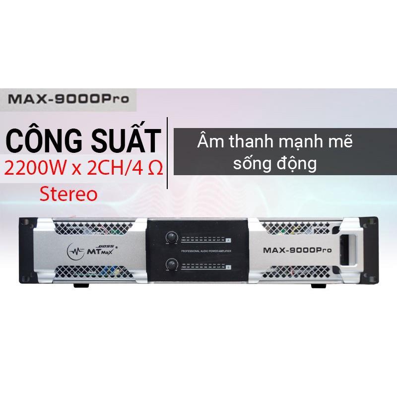 Cục đẩy công suất Boss 9000 pro - Main công suất 2 kênh, 32 sò, 8 tụ - 2 quạt tản nhiệt lớn, tăng phô đồng nguyên chất