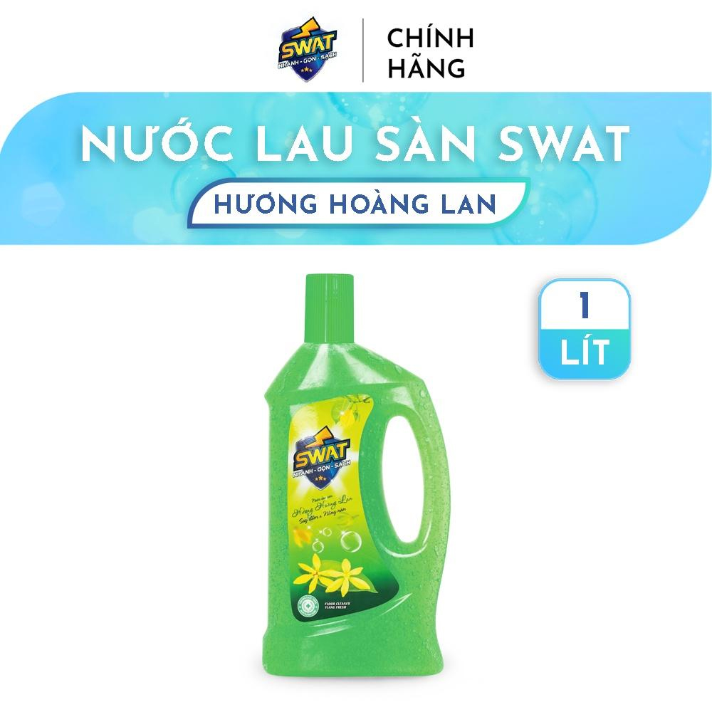 Nước Lau Sàn SWAT Hương Hoàng Lan Chai 1L Tiện Lợi