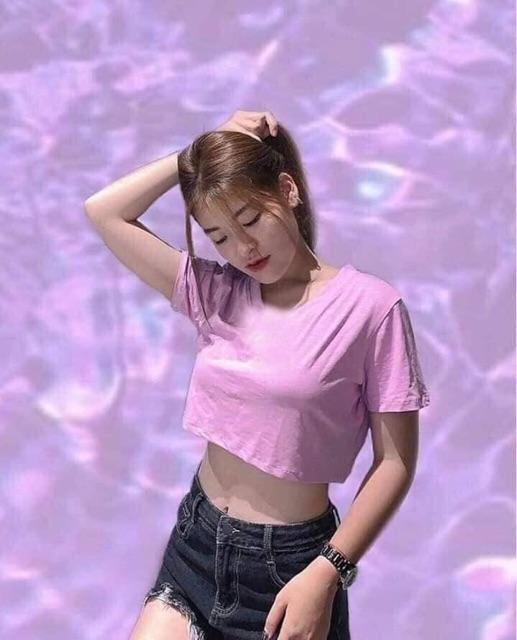 [KÈM HÌNH THẬT] ÁO CROPTOP BASIC FORM RỘNG