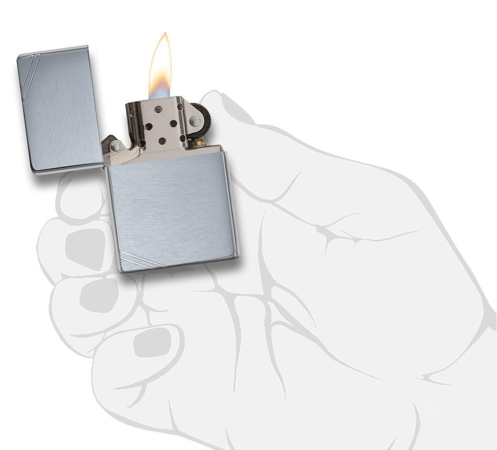 Bật lửa Zippo Vintage Brushed Chrome 230