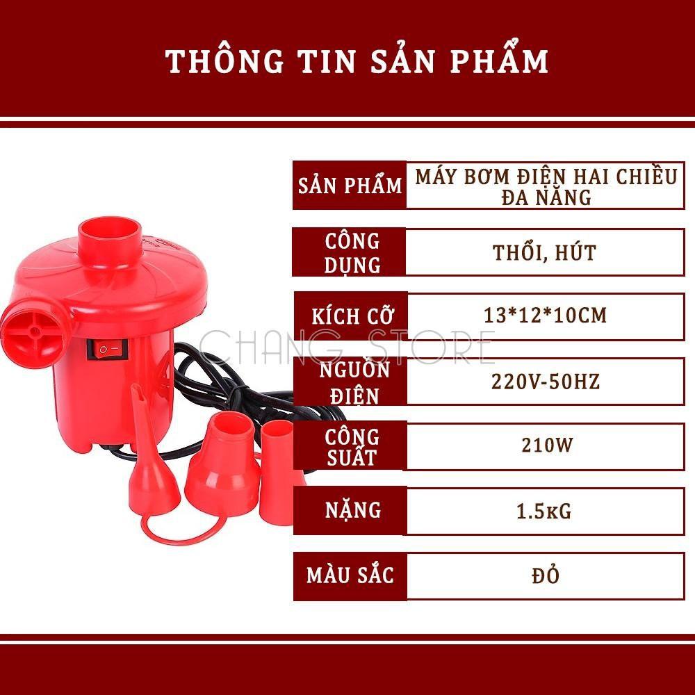 Bơm điện 2 chiều thổi, hút chân không - bơm ghế hơi - bơm bể bơi