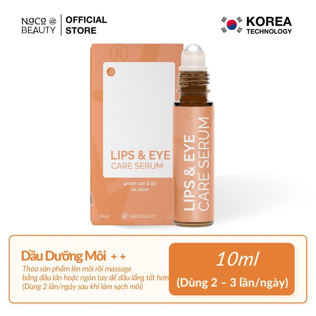 Thanh Lăn Dưỡng Môi Mắt NACOBEAUTY Lips &amp; Eye Care Serum 10ml