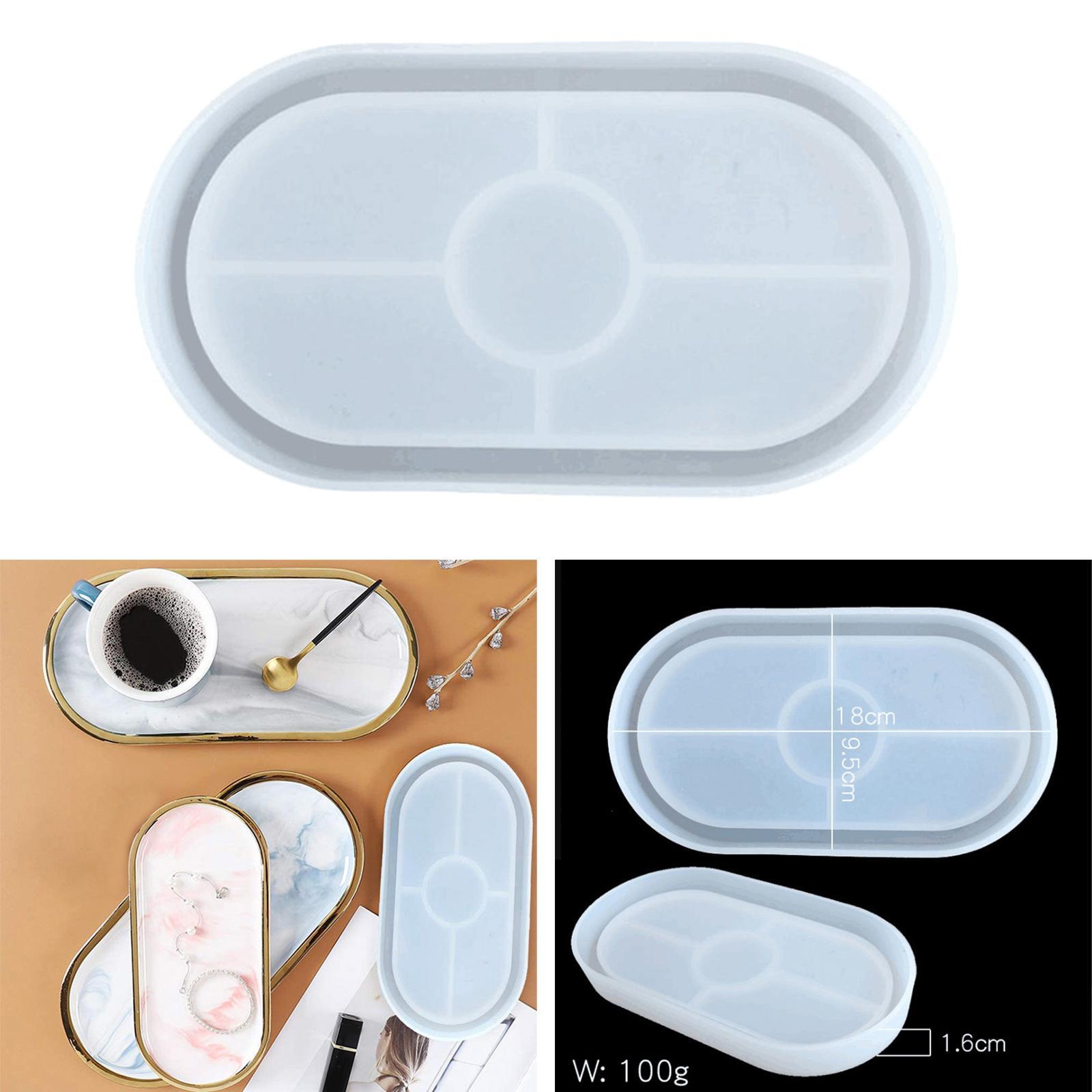 Silicone   Coaster Tray Molds Epoxy Resins Rolling Tray Mould