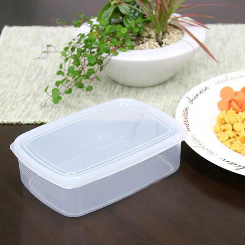 Bộ 2 hộp đựng thực phẩm bằng nhựa PP cao cấp 1.3L - Hàng nội địa Nhật