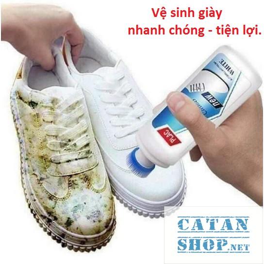 Nước Lau Giày PLAC đa năng 100ml ️️ nước tẩy trắng giày Thần thánh dễ sử dụng GD265-NLGIAY