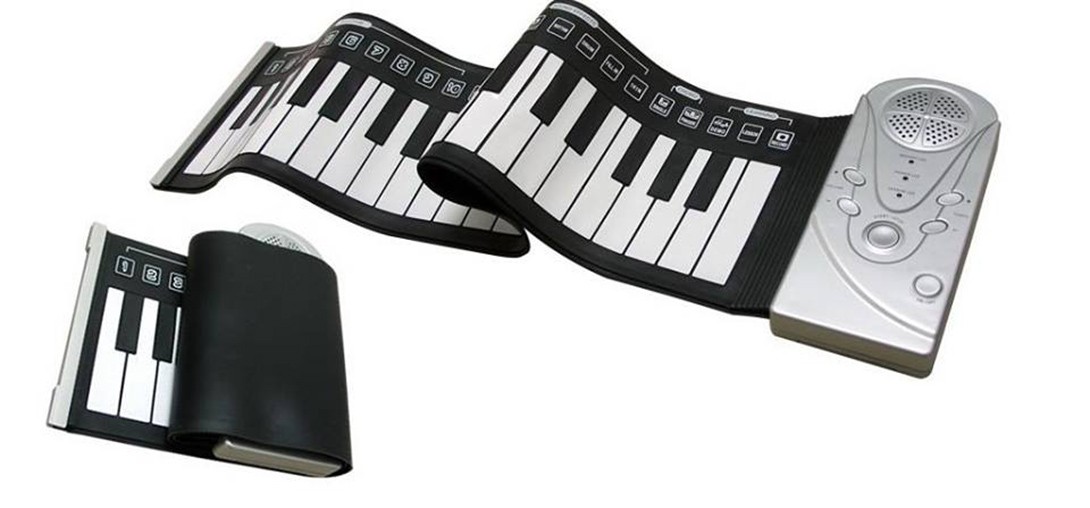 Đàn Piano Cuộn Soft Keyboard Piano 49 Keys tặng kèm gậy chup ảnh tự sướng siêu đẹp