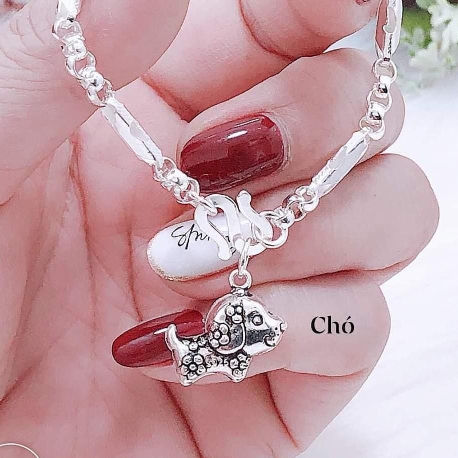 Lắc tay 12 con ráp bạc ta. Cho bé