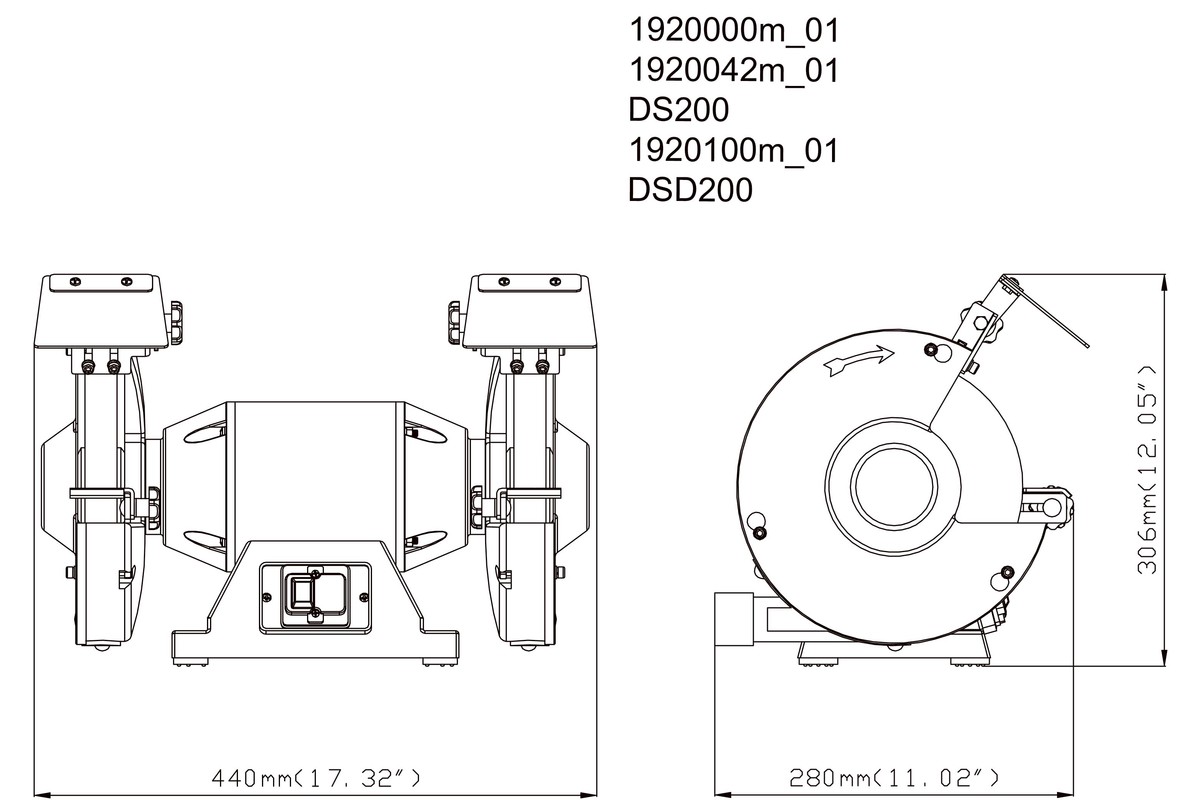 Máy Mài Để Bàn Metabo DS 200