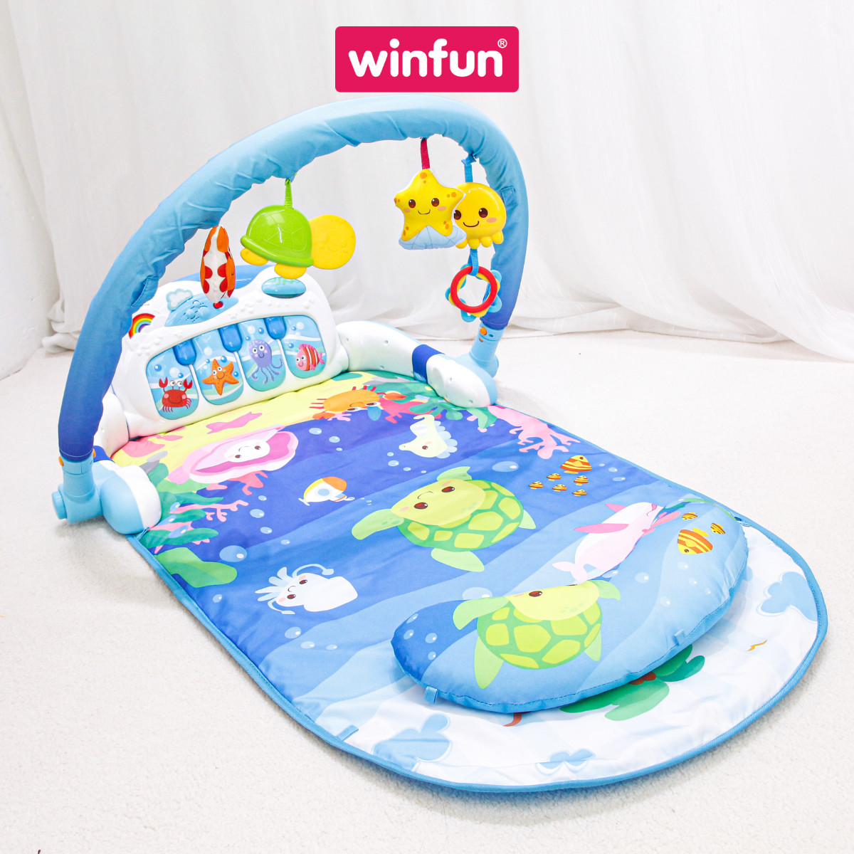 Thảm đàn piano đại dương đa năng Winfun 0860 - đồ chơi phát triển đa giác quan cho bé giai đoạn đầu đời