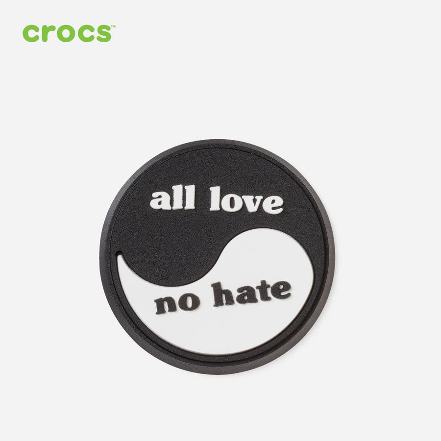 Huy hiệu jibbitz unisex Crocs All Love No Hate - 10011412