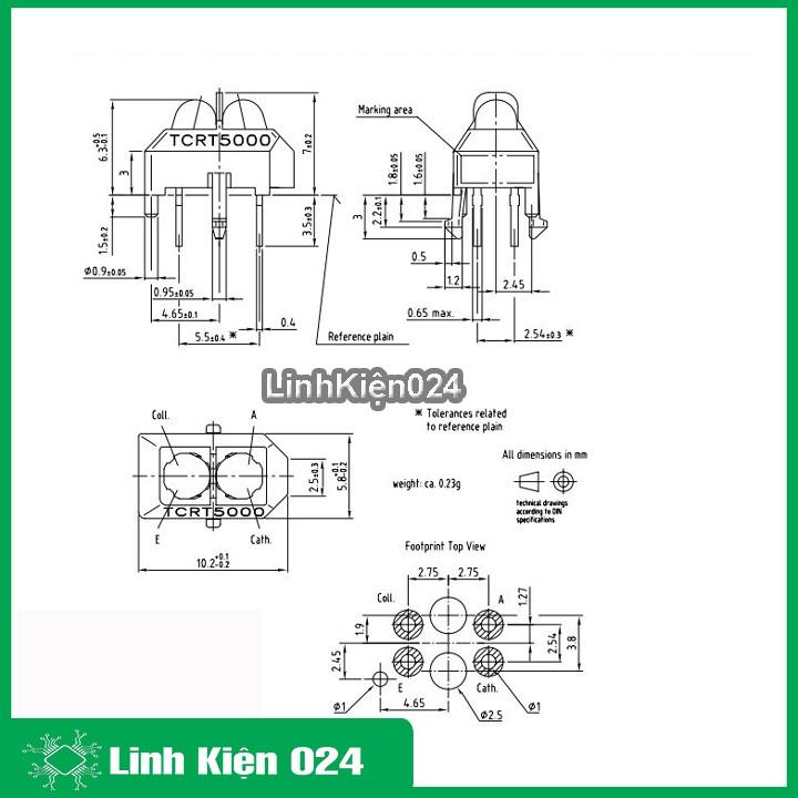 Led hồng ngoại TCRT5000