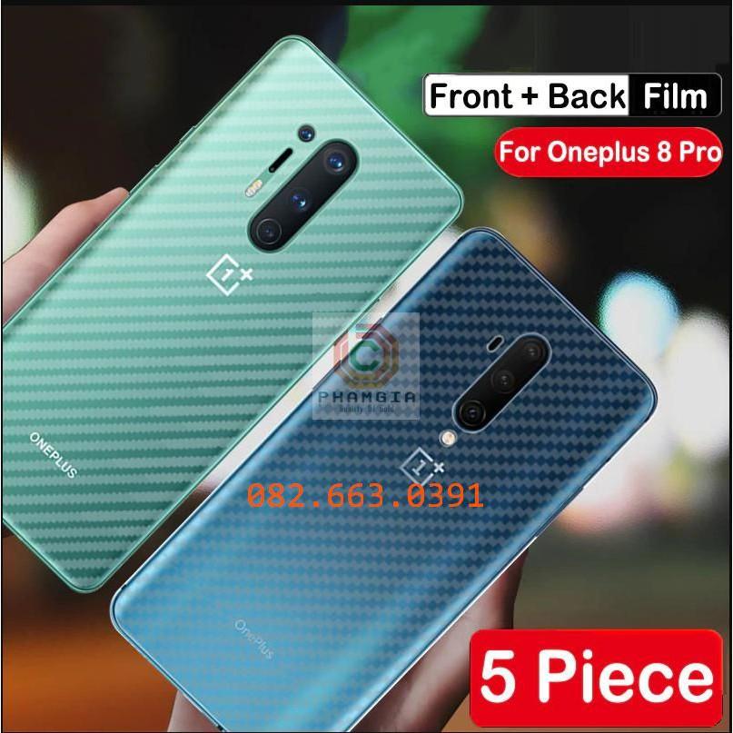 Miếng dán mặt lưng skin carbon dành cho Oneplus 8/ 8 pro