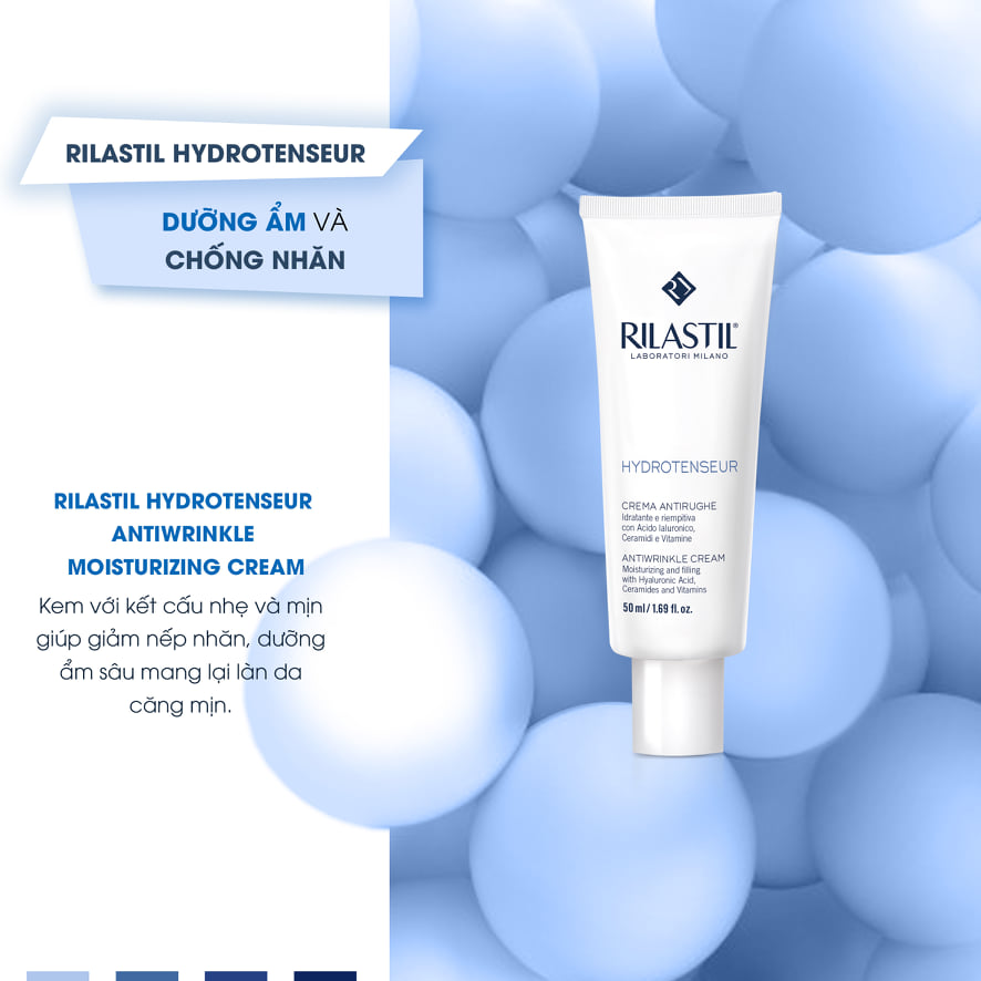 Kem dưỡng chống lão hóa Rilastil Hydrotenseur Antiwrinkle moisturizing cream