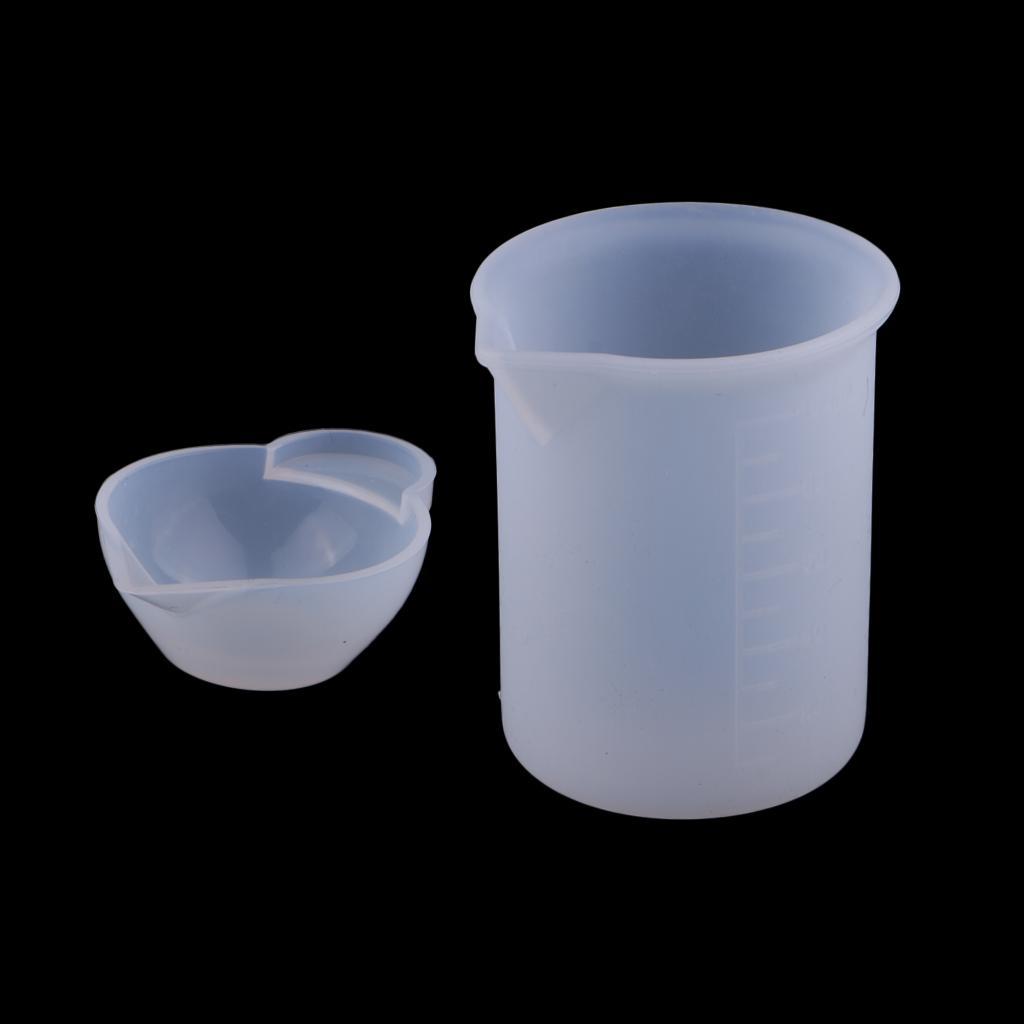 8pcs 100ml Silicone Resin Mixing Cup DIY Epoxy Resin Casting Moulds Tools