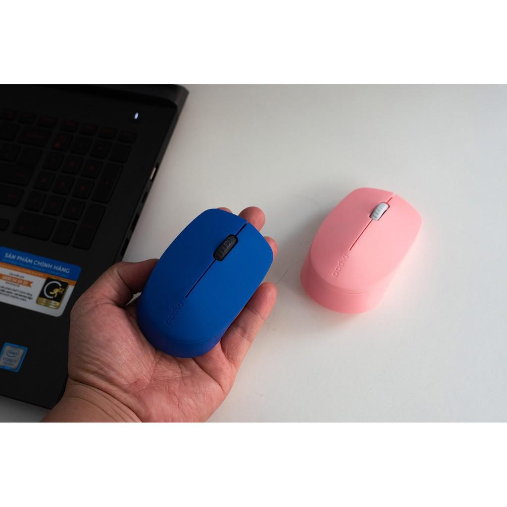 Chuột không dây bluetooth Rapoo M100 silent, chuột thiết kế chống ồn thích hợp cho sử dụng văn phòng