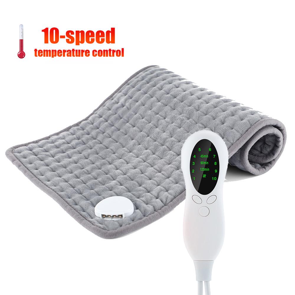 Heating Pad for Back Pain and Cramp Relief Electric Heating Pad for Shoulder Neck Pain with 10 Temperature Level 3 Timer