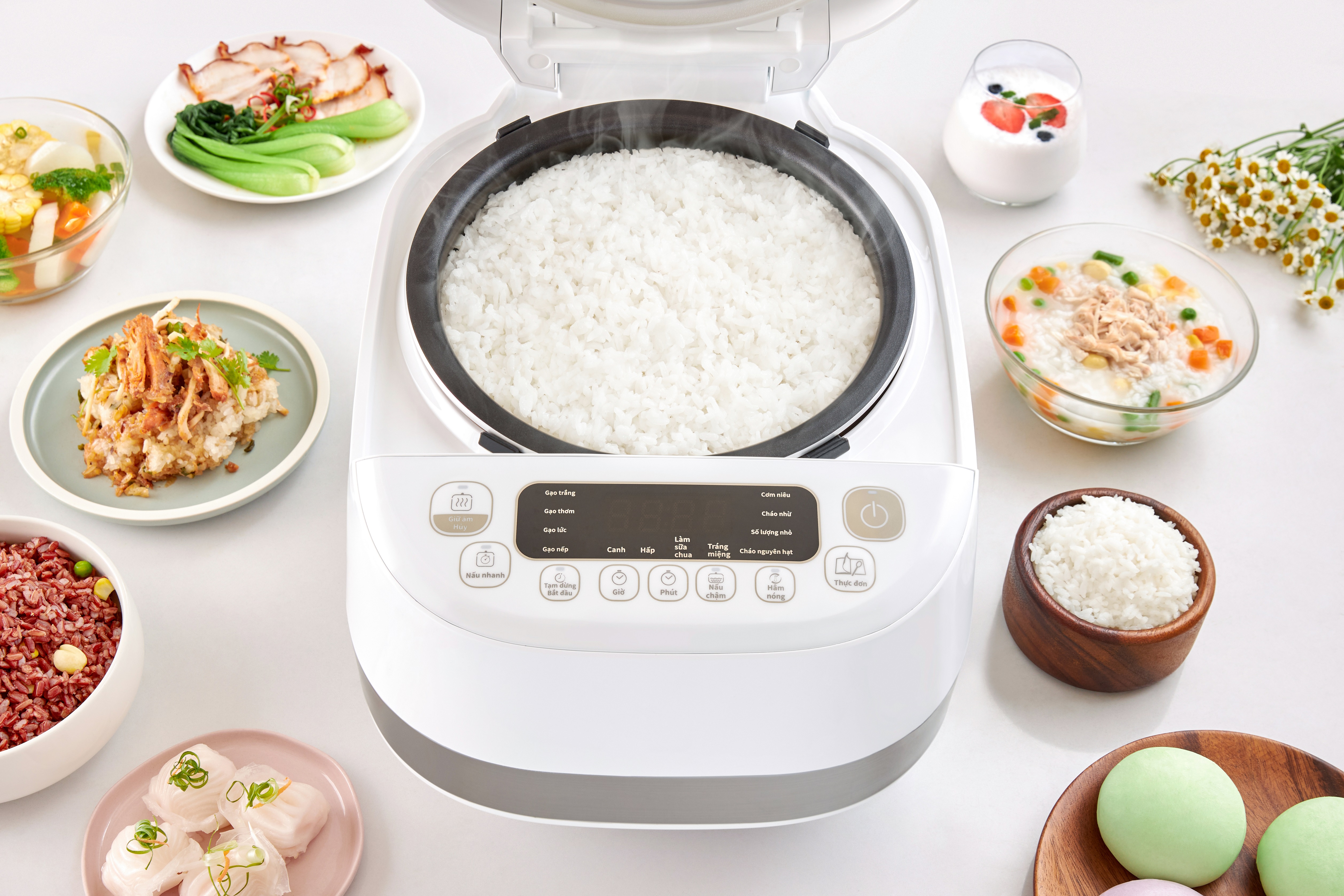 Combo Nồi cơm điện cao tần Tefal RK808168 1.5L &amp; Máy xay sinh tố Tefal Blendforce BL477566 - Hàng chính hãng