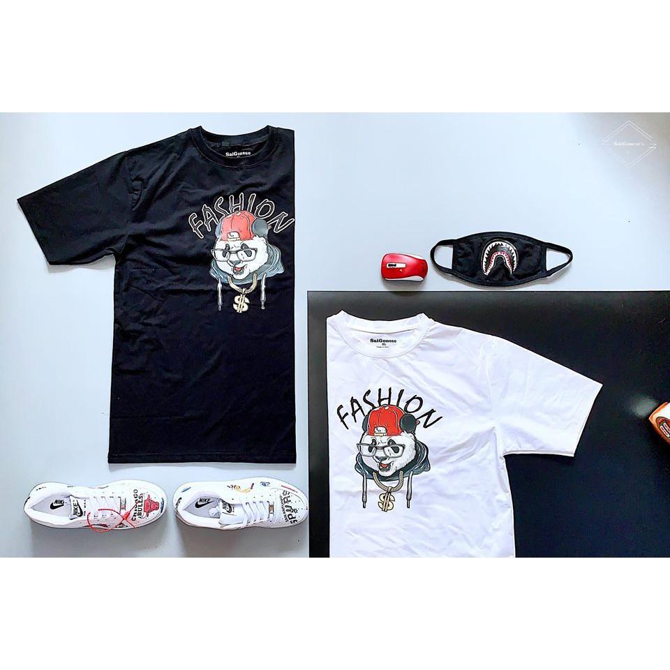 Áo Thun Cotton Nam Nữ Hình Gấu Trúc Panda Unisex