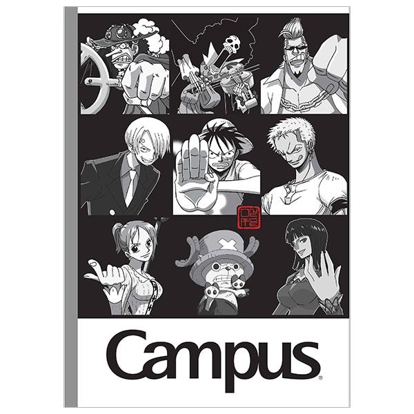 Combo 5 Tập One Piece - B5 Kẻ Ngang Có Chấm 120 Trang ĐL 70g/m2 - Campus NB-BOPB120 (Mẫu Màu Giao Ngẫu Nhiên)