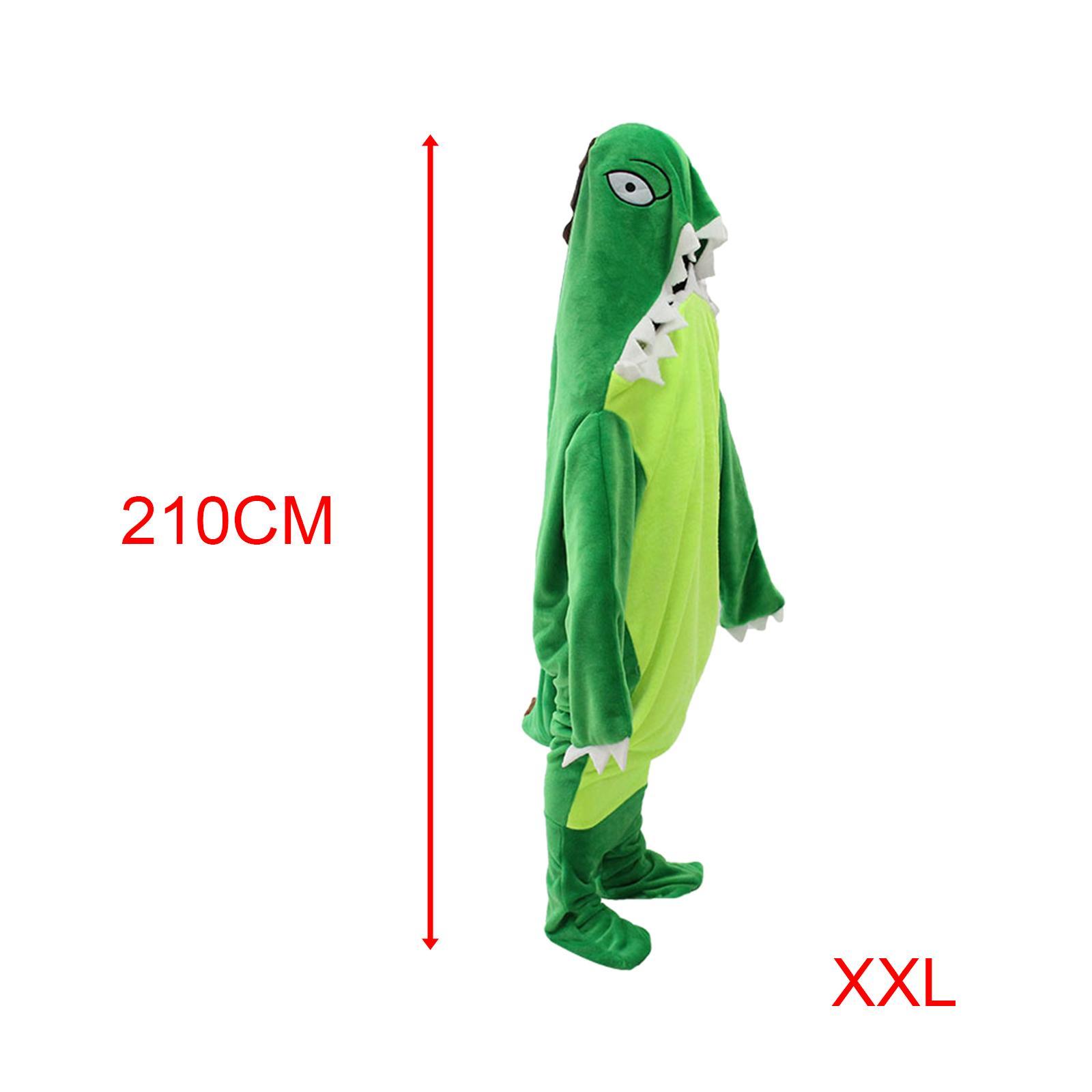 Wearable Dinosaur Blanket Hooded Blanket Sleepwear Animal Sleeping Bag