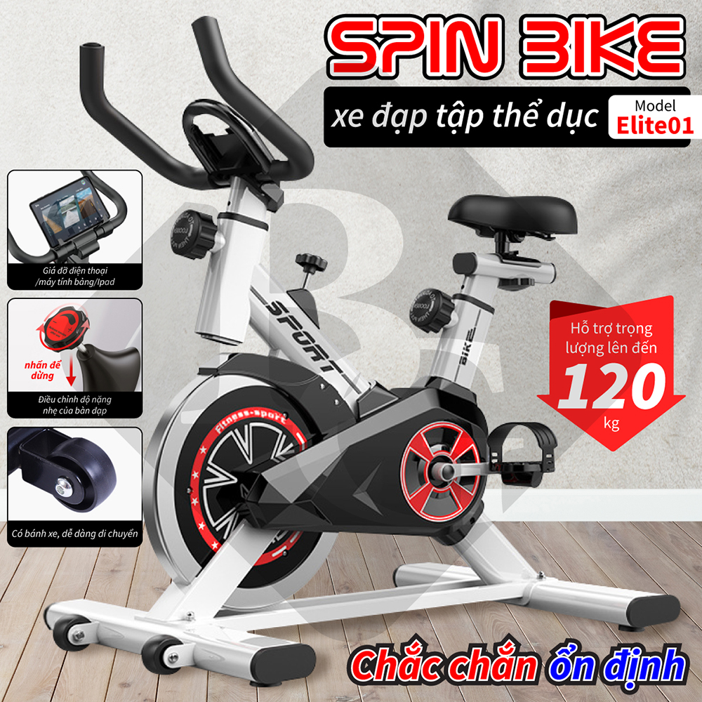 Xe đạp tập thể dục, Xe đạp thể thao,Xe đạp thể dục trong nhà có đồ hồ hiển thị quãng đường, calo tiêu thụ, giảm mỡ, săn chắc cơ thể