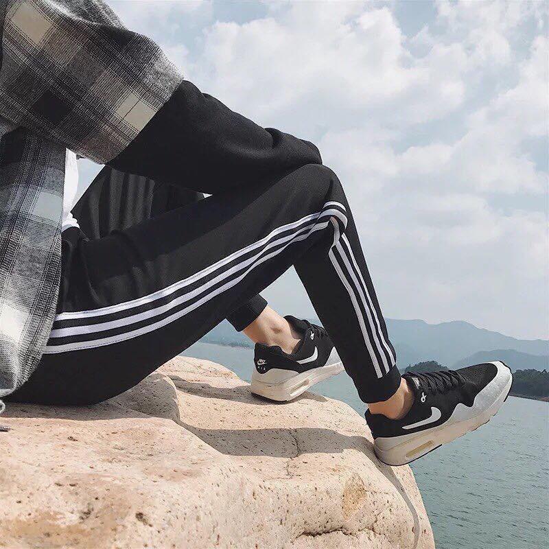 Quần jogger thun sọc