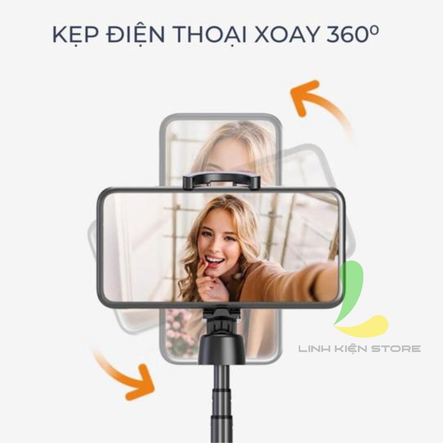 Gậy chụp ảnh GoChek SS100 - Tripod/ selfi bluetooth điện thoại, livestream, vlog đa năng kéo dài 2m2 - Hàng chính hãng