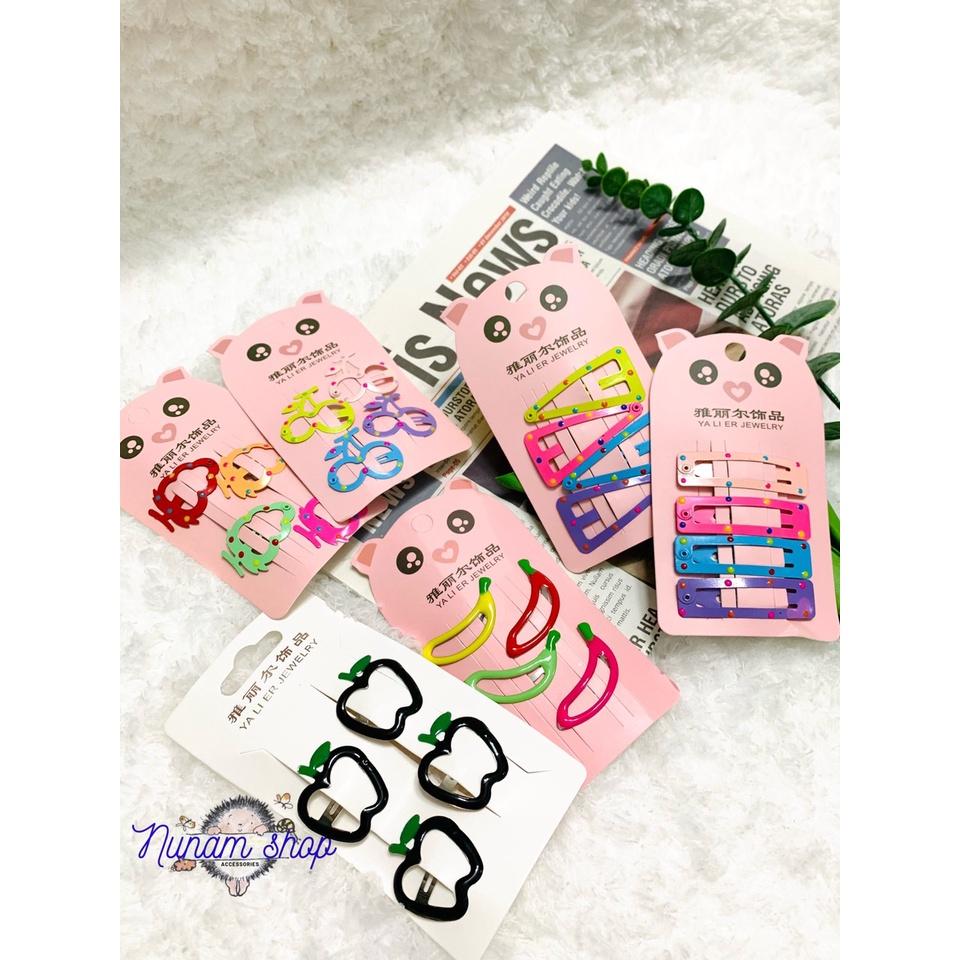 SET4 - KẸP BẤM HÌNH TRÁI CÂY CƯNG XỈU CUTE CHO BÉ YÊU - NUNAM SHOP