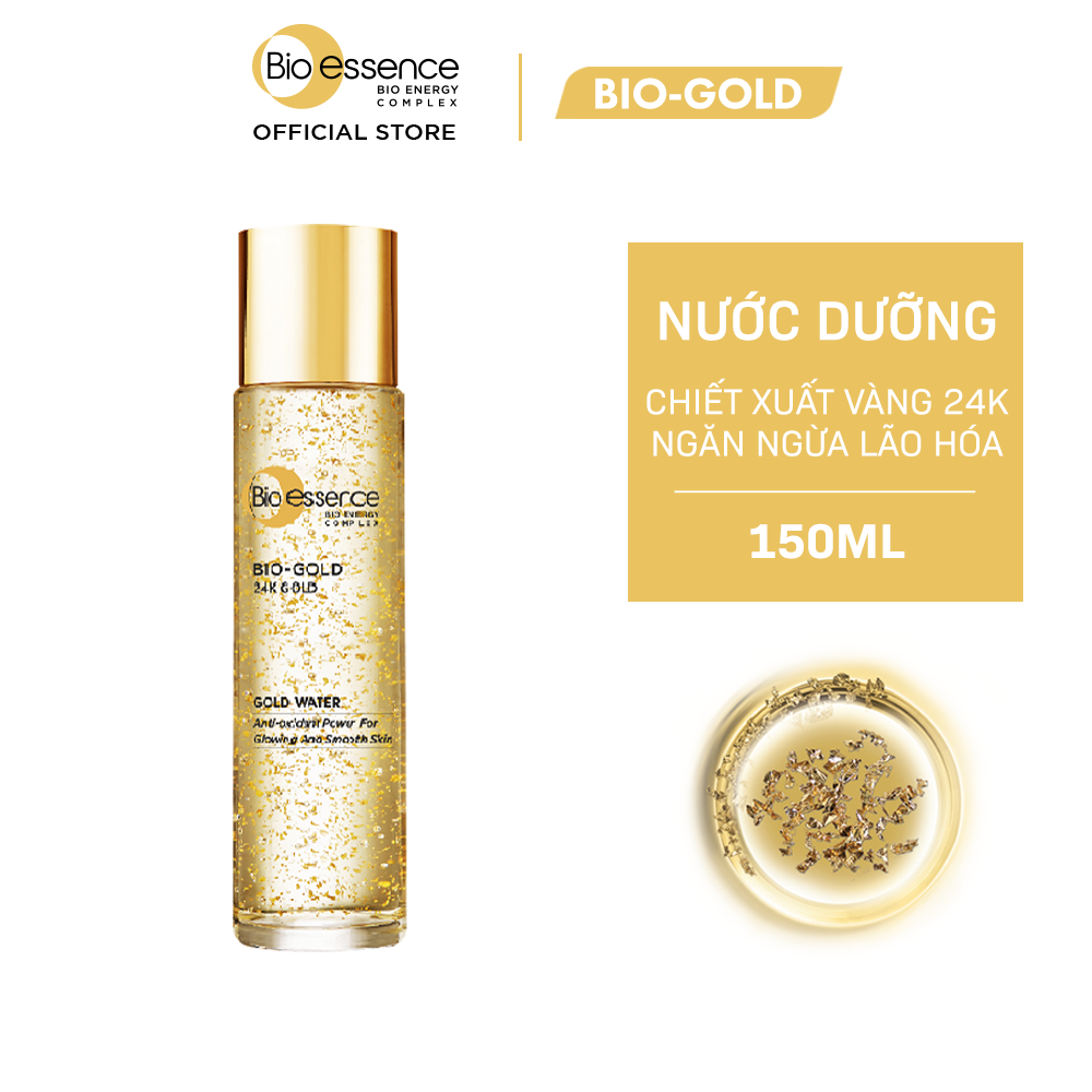 Nước Dưỡng Ngăn Ngừa Lão Hóa Chiết Xuất Vàng Sinh Học 24K Bio-Gold Bio-Essence (150ml)