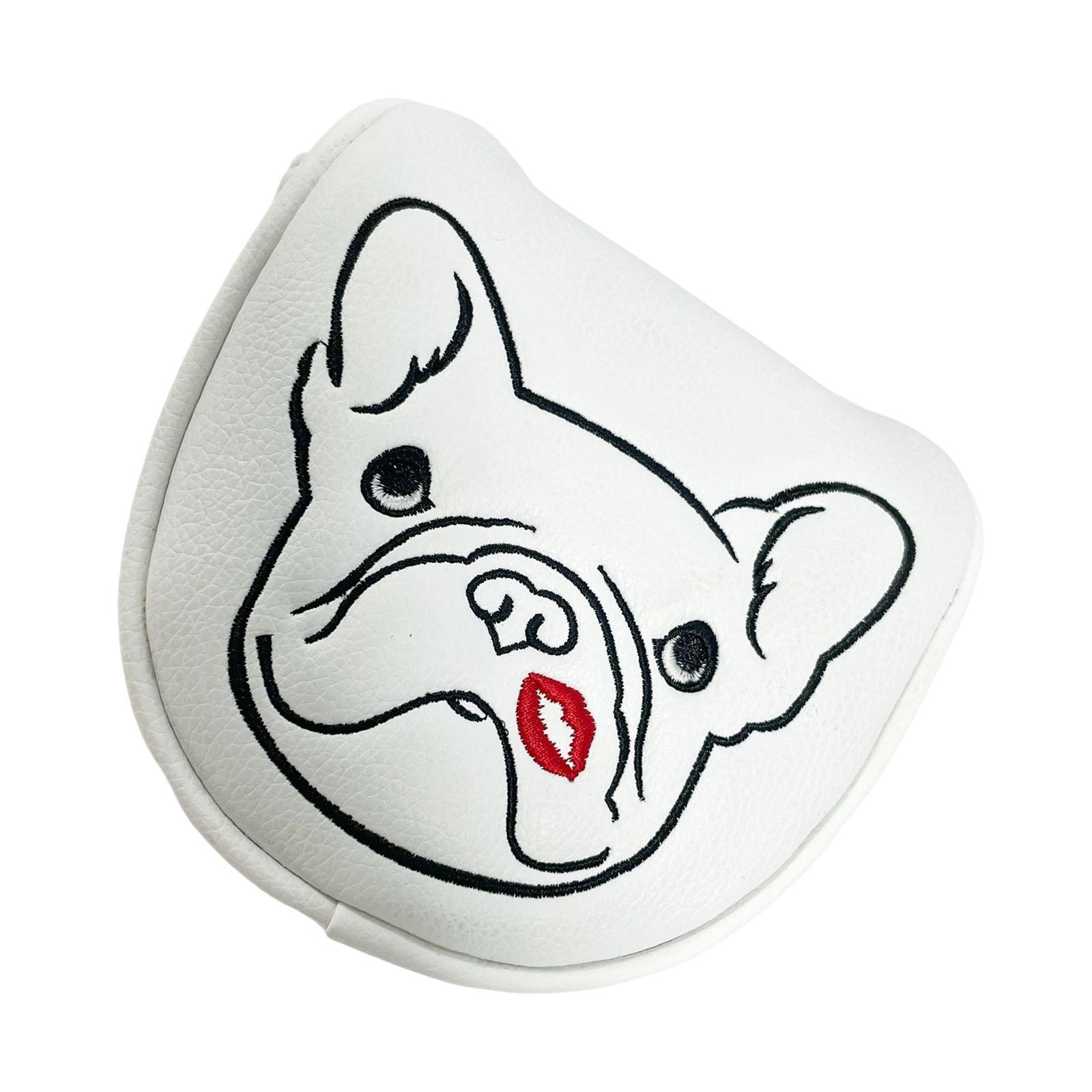 Golf Mallet Putter Head Cover Protection Guard PU Golf Club Headcover Gift