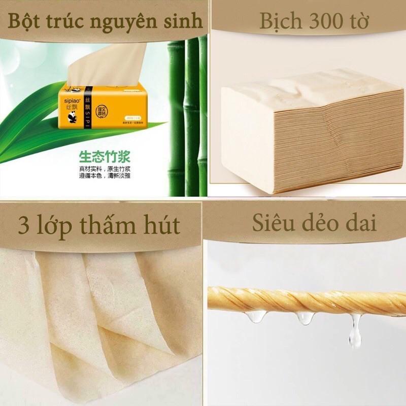 Khăn Giấy Gấu Trúc Sipiao 300tờ /1gói