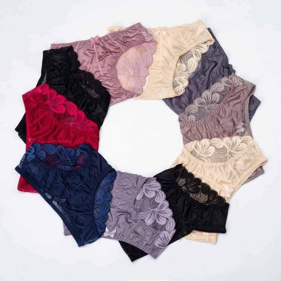 Combo 5 Quần Lót Ren Nữ Phi Lụa Dòng Cao Cấp - Quần Sịp Nữ N14