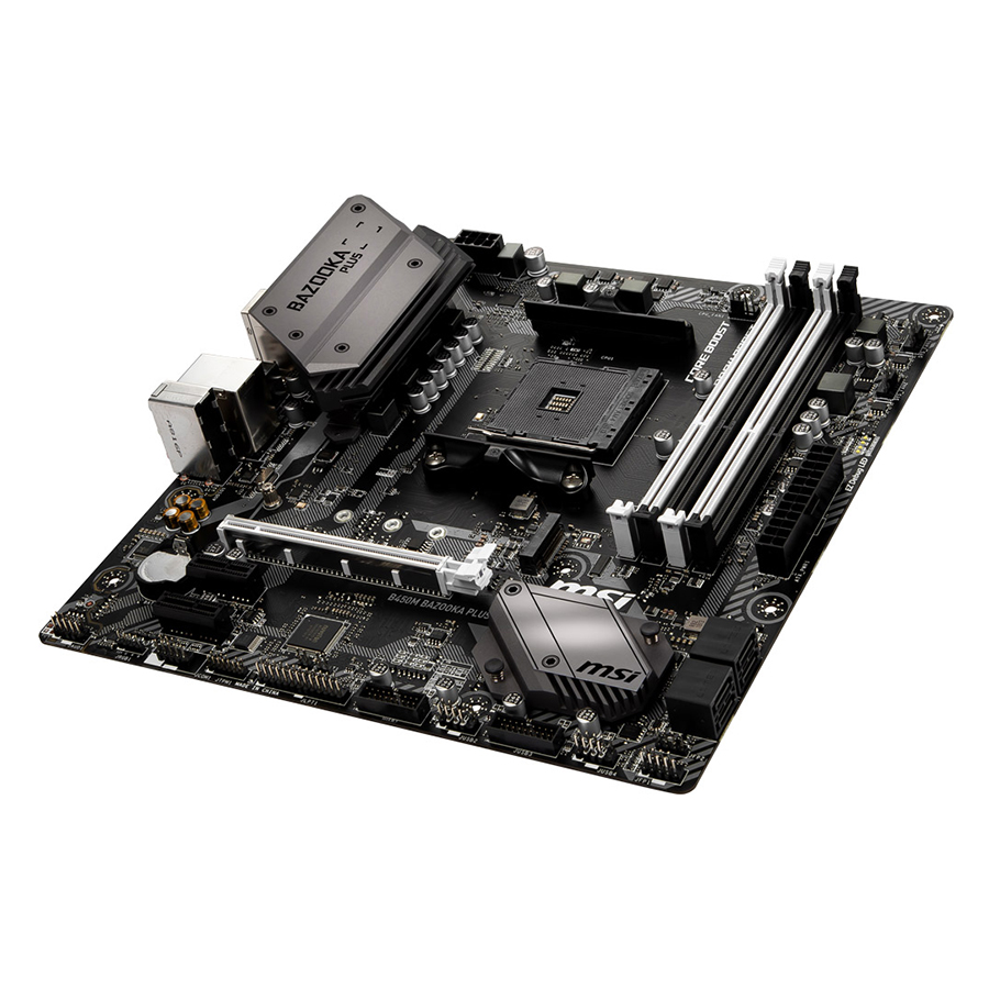 Bo Mạch Chủ Mainboard MSI B450M BAZOOKA PLUS  Socket AM4 - Hàng Chính Hãng