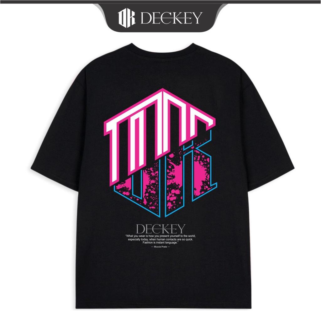 Áo Thun Cotton Unisex Nam Nữ Form Rộng DECKEY TYPESETTING